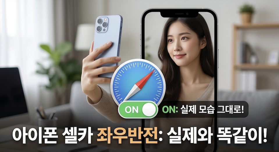 아이폰 카메라 설정 및 전면 카메라 미러링 안내
